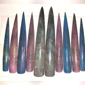 Hand crafted custom 10pc xxxl acrylic press on nails